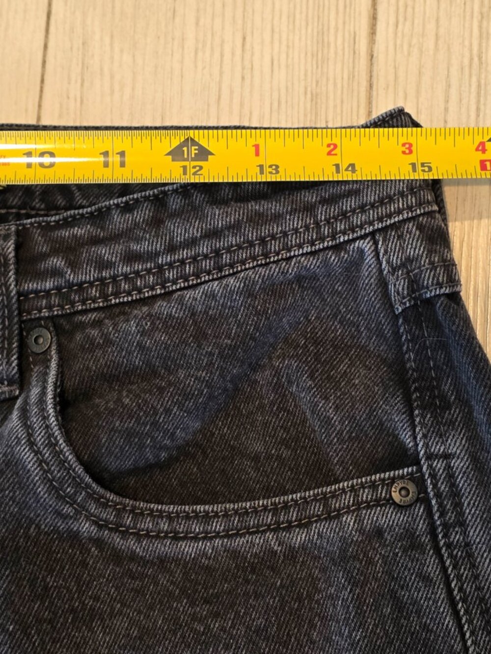 Empyre Relax Loose Fit Black Patch Skater Jeans | Size 28 (mens women unisex) - Picture 6 of 10